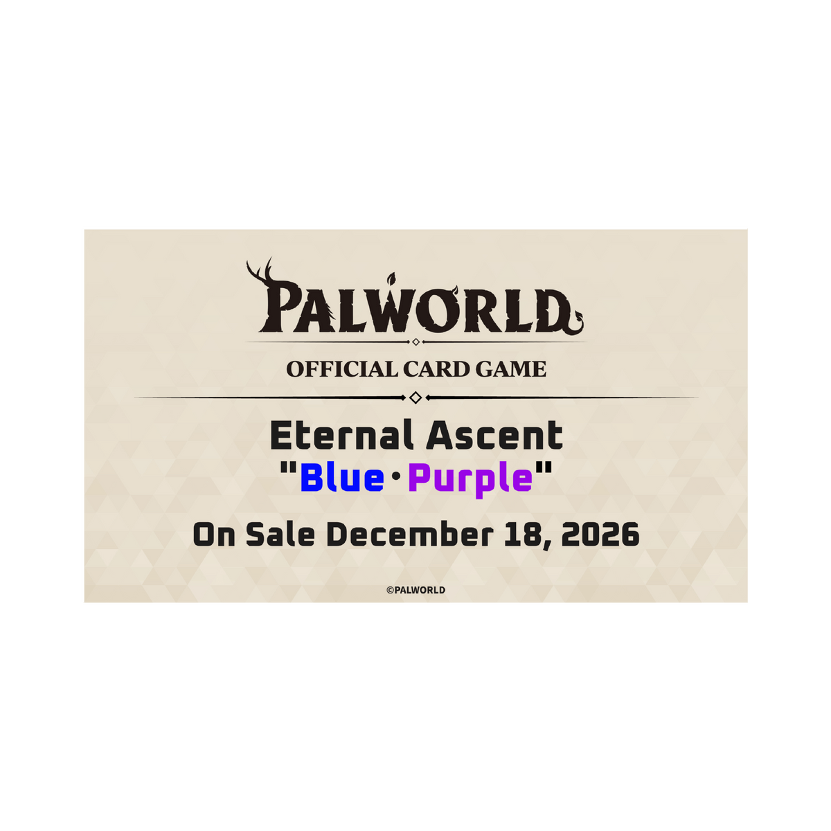 Palworld Official Card Game: Eternal Ascent - Trial Deck (Blue/Purple)