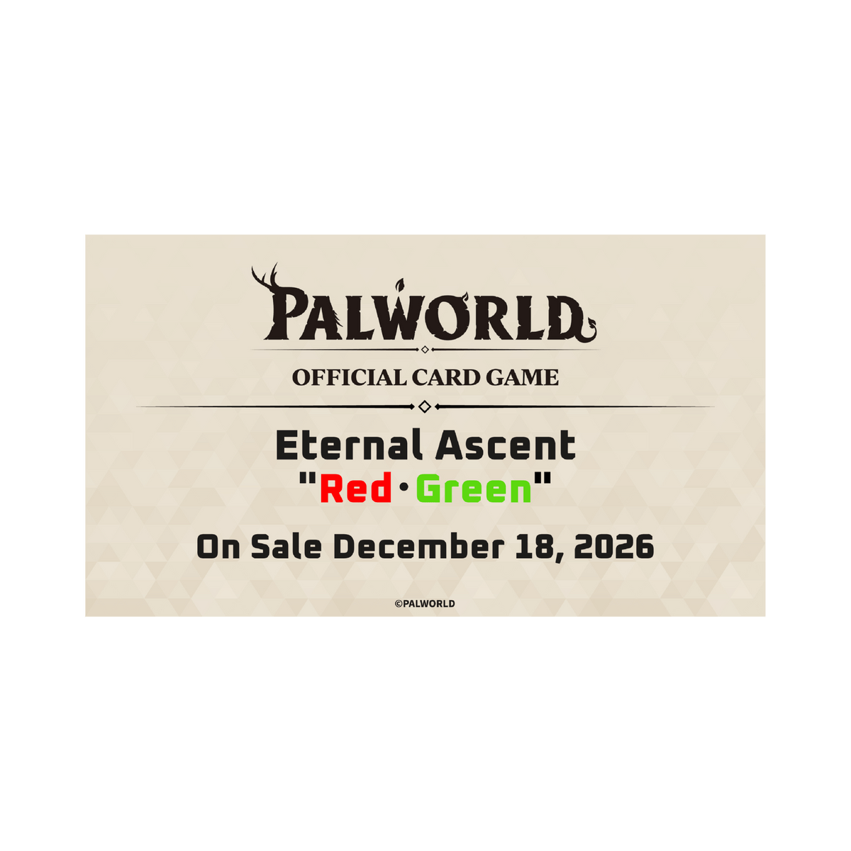 Palworld Official Card Game: Eternal Ascent - Trial Deck (Red/Green)
